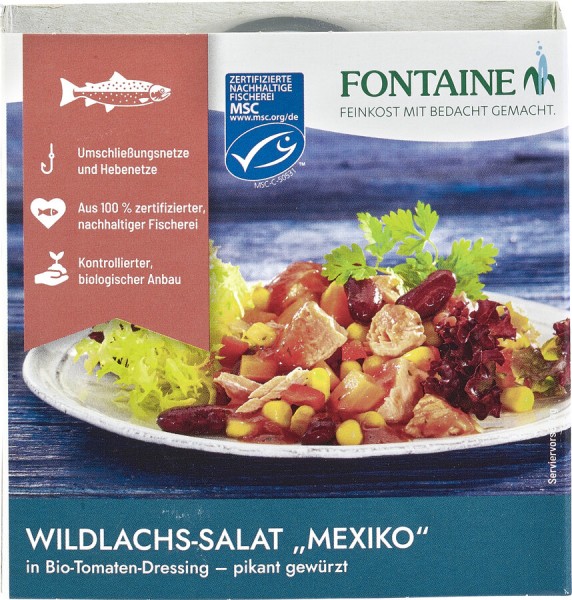 Fontaine Wildlachs-Salat Mexiko, 200 gr Dose