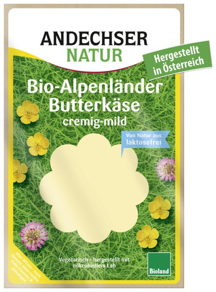Andechser Natur Alpenländer Butterkäse, 150 g Pack