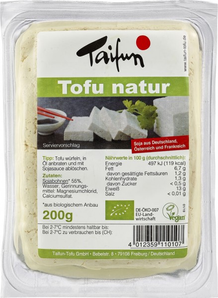 Taifun Tofu natur, 200 gr Packung