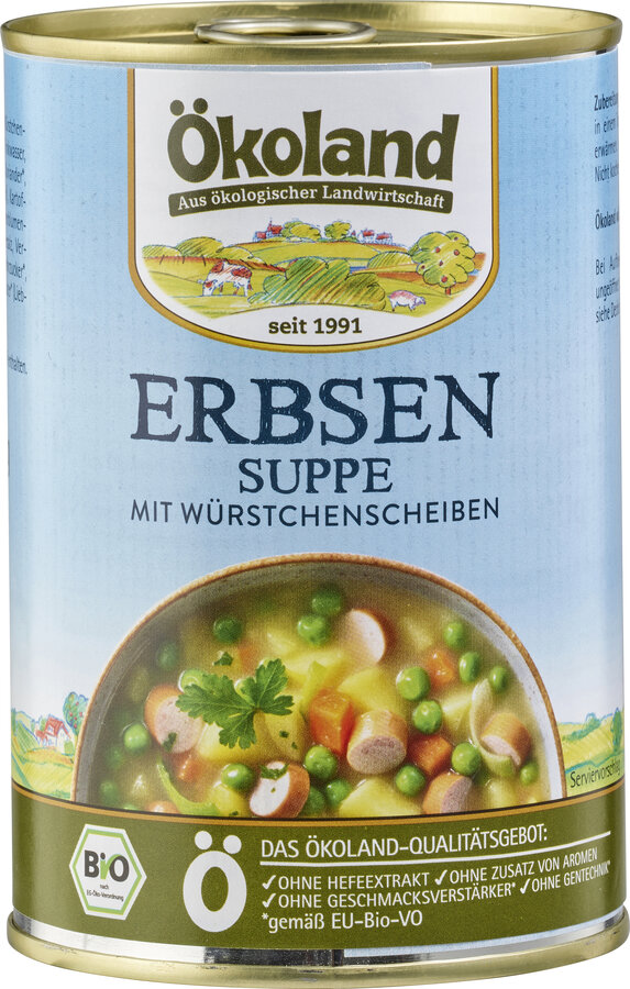Ökoland Erbsentopf, 400 gr Dose | Suppe | Halbfertig- und ...