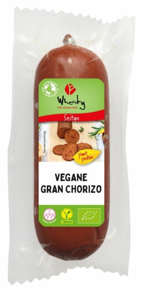 Wheaty Wheaty vegane Gran Chorizo, 200 gr Stück -
