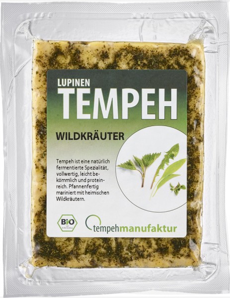 Tempehmanufaktur Lupinen-Tempeh Wildkräuter, 170 g