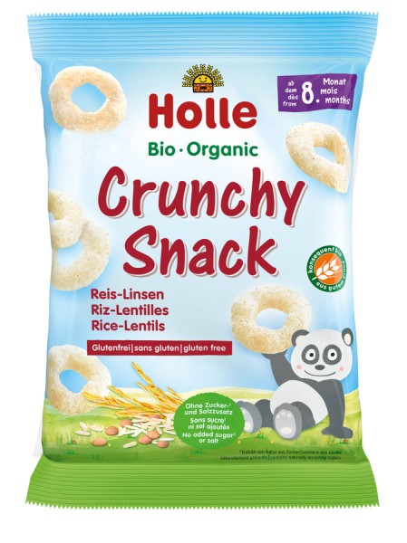 Holle Crunchy Snack Reis-Linsen, 25 gr Beutel