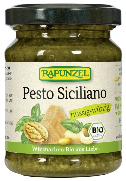 Rapunzel Pesto Siciliano, 130 ml Glas