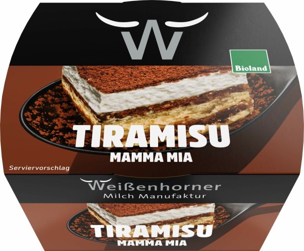 Weißenhorner Milch Manufaktur Tiramisu, 100 gr Bec