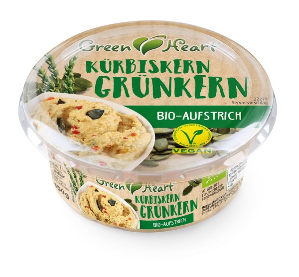 Greenheart-Premiums Kürbis Grünkern Aufstrich, 150