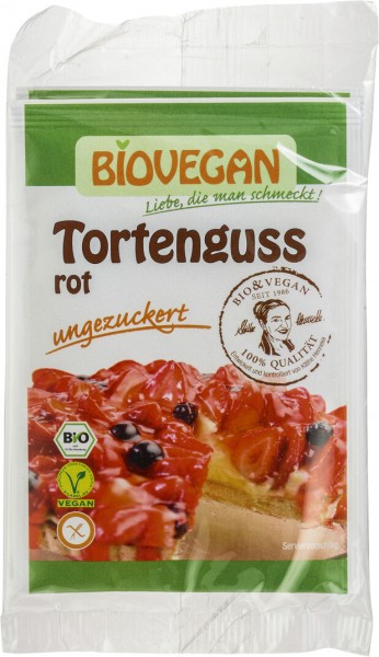 Biovegan Tortenguss rot, 2x7gr, 14 gr Packung