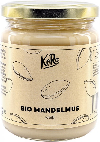 KoRo Mandelmus weiß, 250 g Glas