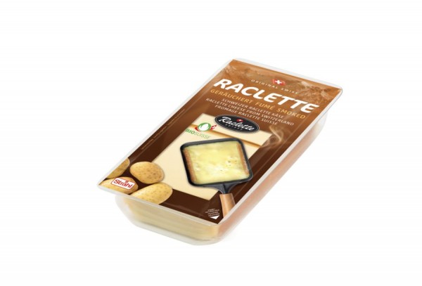 Raclette geräuchert in Scheiben 300g