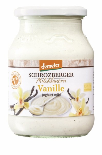 Schrozberger Milchbauern Joghurt Vanille, 500 gr G