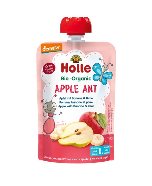 Holle Apple Ant Apfel mit Banane &amp; Birne, 100 gr S