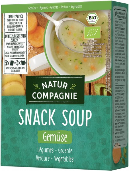 Snack Soup Instant Suppe Gemüse 3x18g