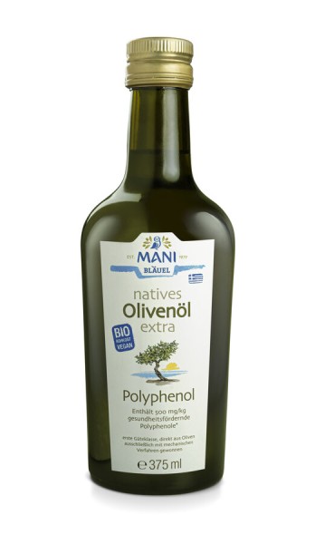 Mani Olivenöl nativ extra, Polyphenol, 375 ml Flas
