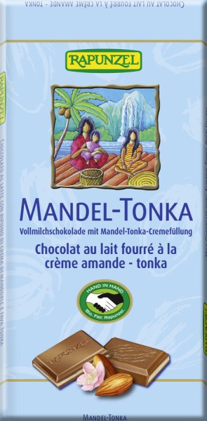 Rapunzel Vollmilch Schokolade Mandel-Tonka HIH, 10