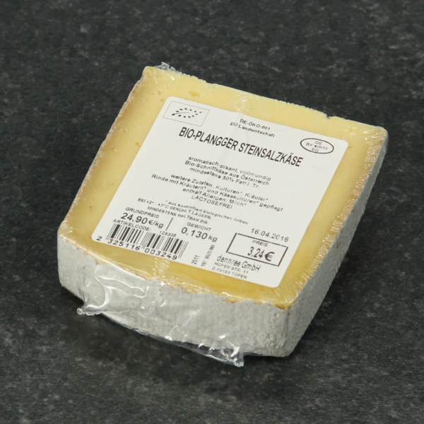 Plangger Steinsalzkäse, ca. 180 g Stück - laktosefrei -