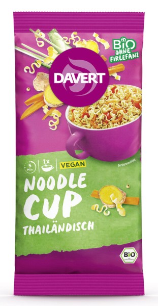 Davert Noodle-Cup Thailändisch, 60 gr Packung