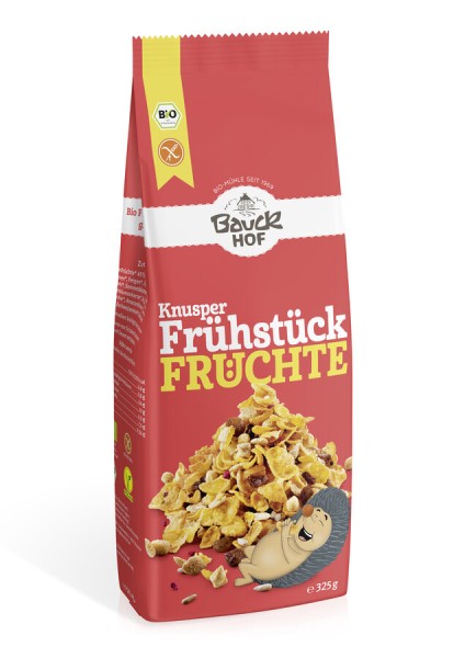 Bauckhof Knusper Frühstück Früchte, 325 gr Packung