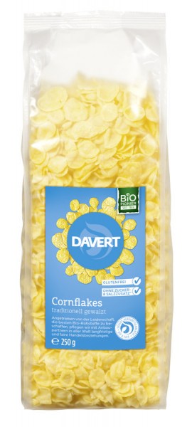 Davert Cornflakes glutenfrei, 250 gr Packung