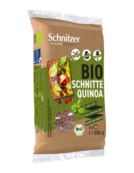 Schnitzer Schnitte Quinoa, 250 g Packung -glutenfr