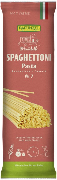 Rapunzel Spaghettoni Semola no.7, 500 gr Packung