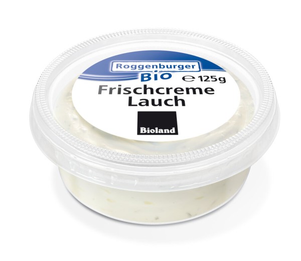 Roggenburger Bio Prepacking Frischcreme Lauch, 125