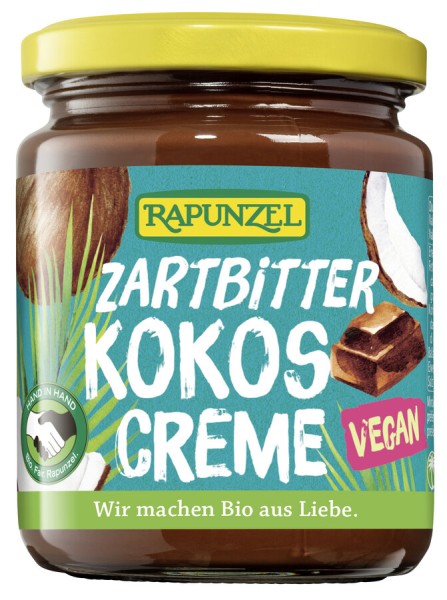 Rapunzel Zartbitter-Kokos-Creme HIH, 250 gr Glas
