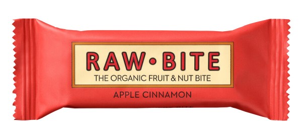 RAW BITE Fruchtriegel Apple Cinnamon, 50 gr Stück
