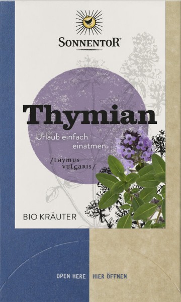 Sonnentor Thymiantee, 1,2 gr, 18 Btl Packung