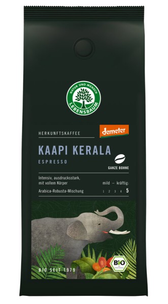 Lebensb Espresso Kaapi Kerala, ganze Bohne, demete