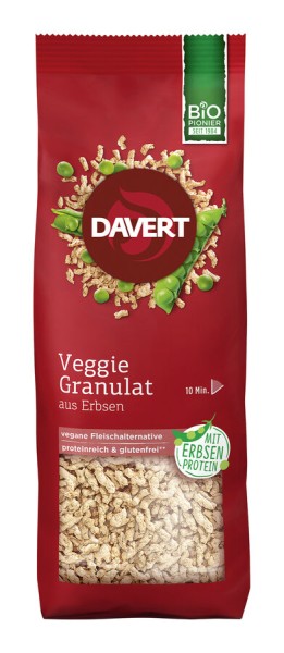 Davert Veggie Granulat glutenfrei, 100 g Packung
