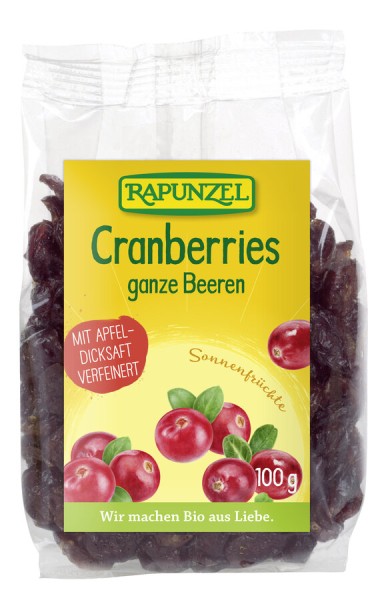 Rapunzel Cranberries, 100 gr Packung
