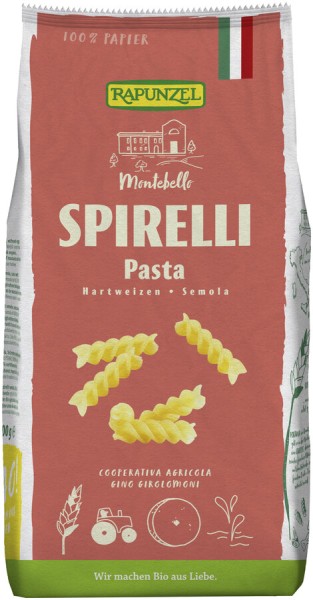 Rapunzel Spirelli Semola, 500 gr Packung
