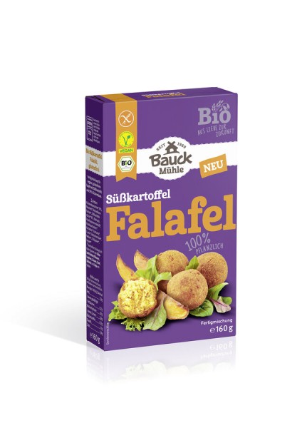 Bauckhof Süßkartoffel Falafel, 160 g Packung