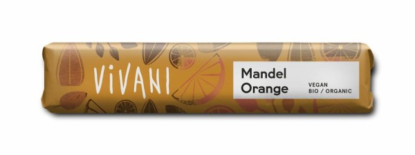 Vivani Mandel Orange Schokoriegel mit Reisdrink, 3