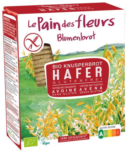 Blumenbrot Hafer, 2x 75 gr, 150 gr Packung -gluten