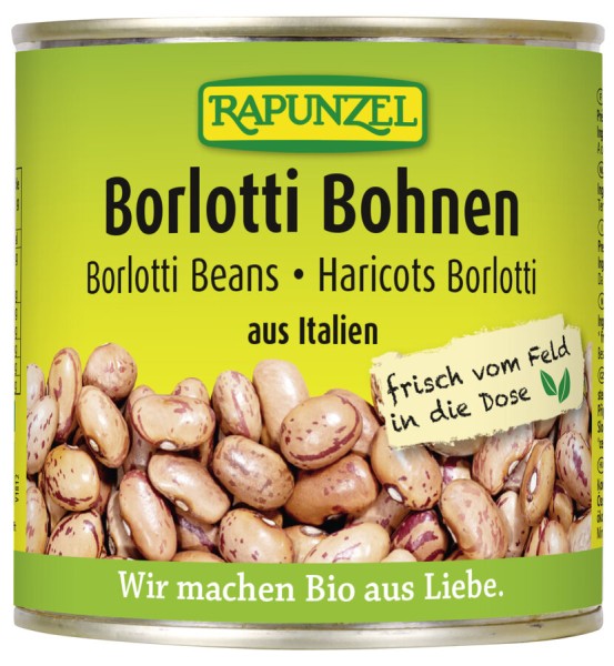 Rapunzel Borlotti Bohnen, 400 gr Dose