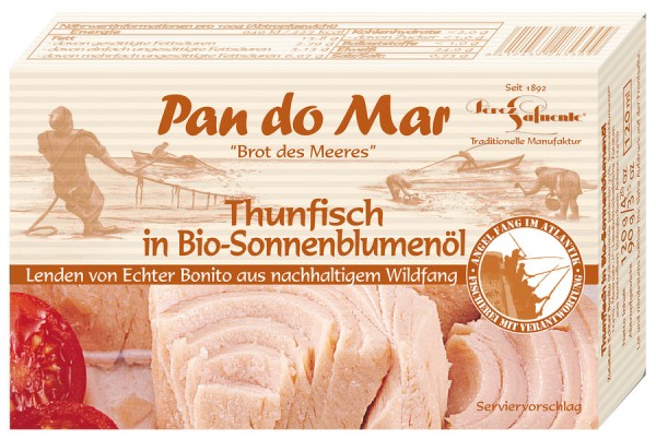 Thunfisch in Bio Sonnenblumenöl 120g