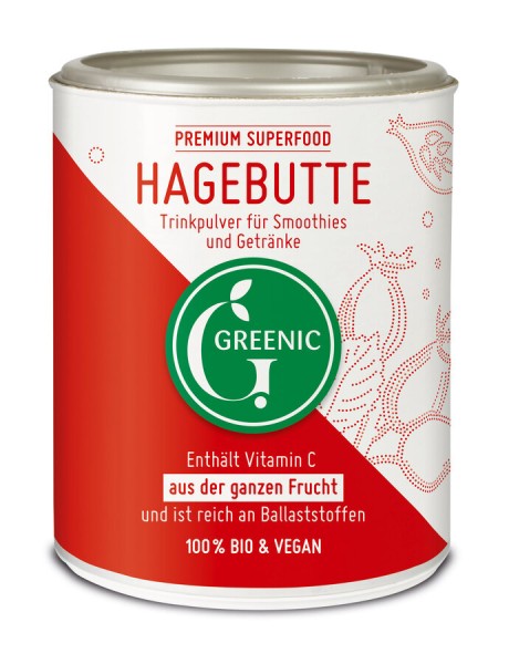 Greenic Hagebutten Trinkpulver, 160 gr Dose