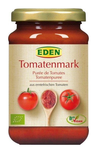 Eden Tomatenmark, 370 gr Glas