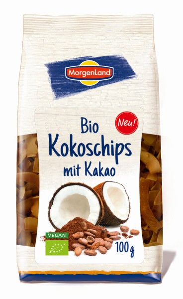 Morgenland Kokoschips Kakao, 100 g Packung