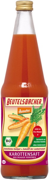Beutelsbacher Karottensaft, 0,7 ltr Flasche - Deme