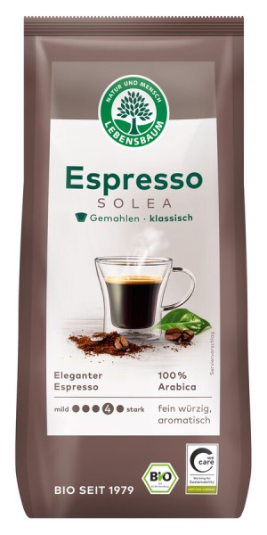 Lebensb Solea Espresso, gemahlen, 250 gr Packung