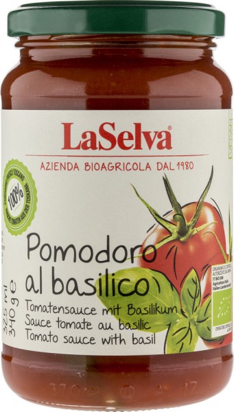 Tomaten mit Basilikum 340g