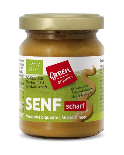 GREEN Senf, scharf 125ml