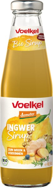 Voelkel Sirup Ingwer, 0,5 ltr Flasche