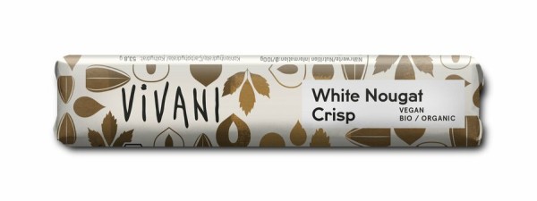 Vivani White Nougat Crisp Schokoriegel mit Reisdri