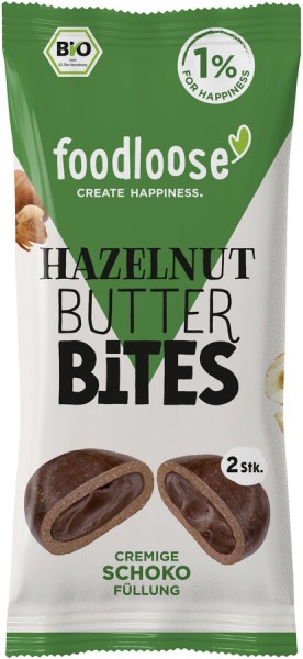 foodloose Hazelnut Butter Bites, 40 gr Packung