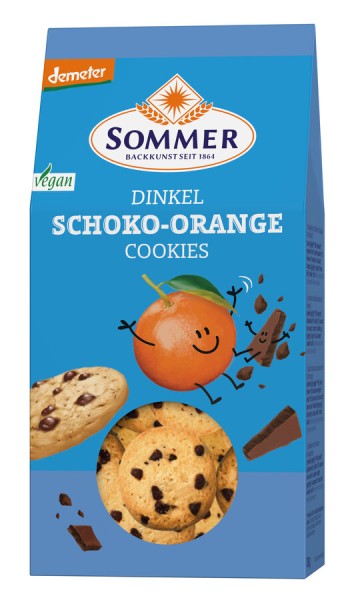 Sommer &amp; Co. Dinkel Schoko-Orange Cookies, 150 g P