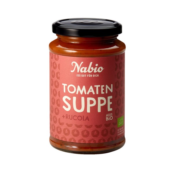 Nabio Tomaten Suppe + Rucola , 375 ml Glas