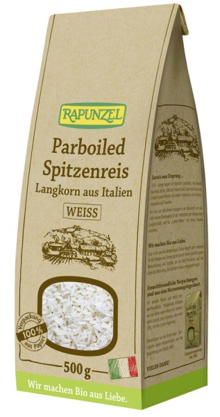 Rapunzel Parboiled Spitzenreis Langkorn weiß, 500
